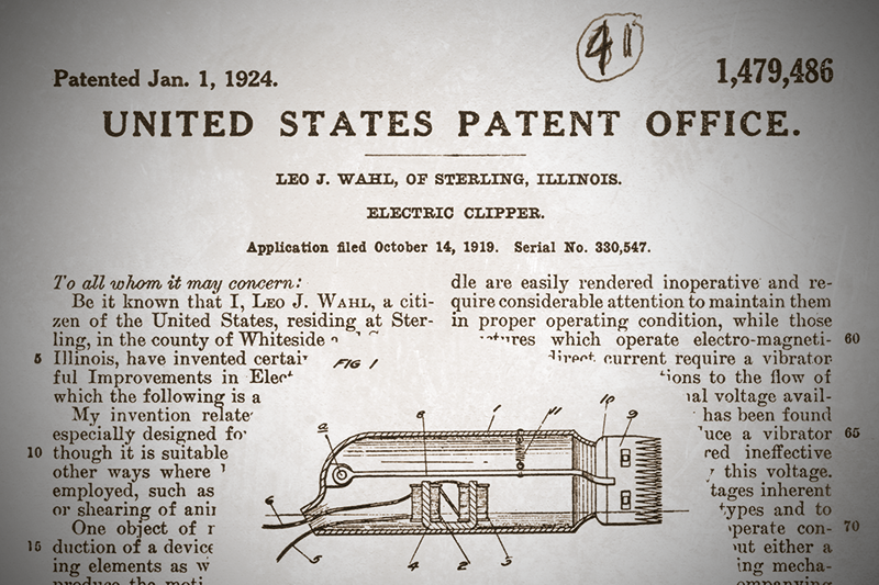 Wahl original patent filed in 1919